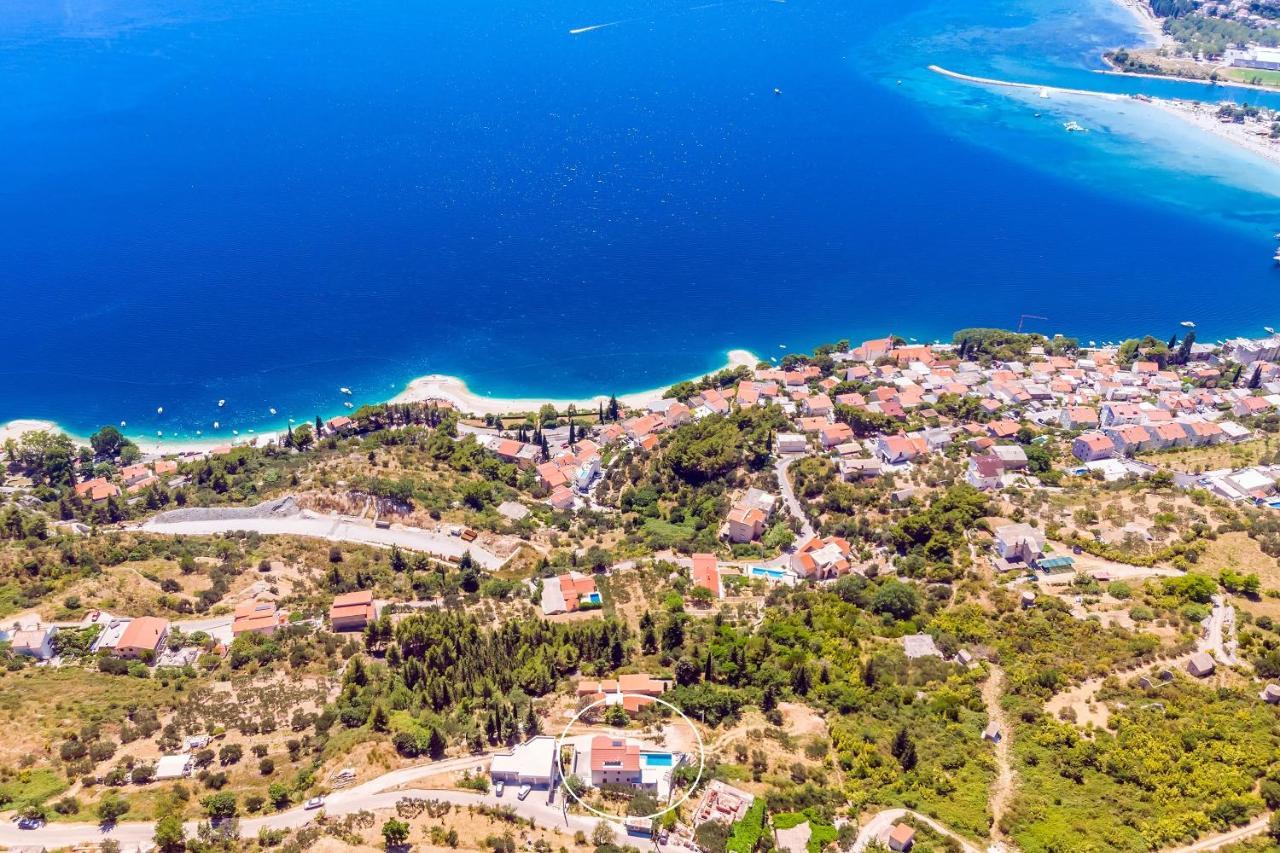 Villa Belvedere With Heated Pool, Billiards, Media Room, Sea Views,10 Pax Omiš Esterno foto